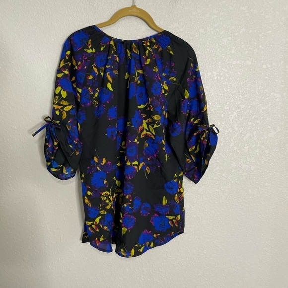 Yumi Kim Black Blue Blouse Small - Picture 5 of 6